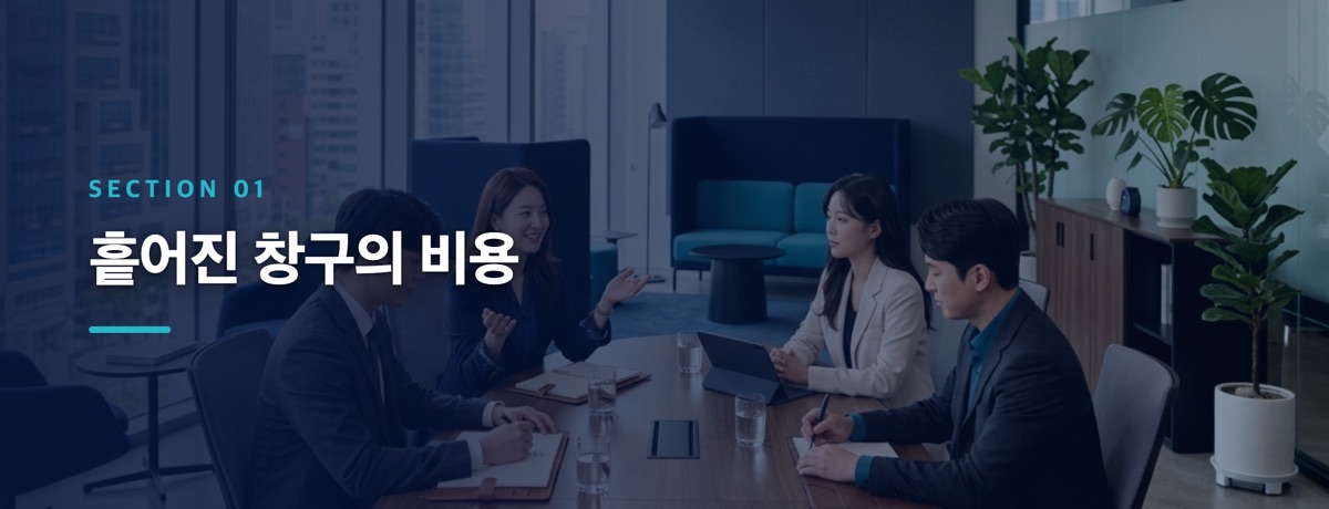 흩어진 창구의 비용